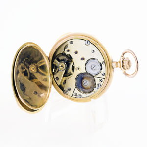 Reloj Suizo de Bolsiillo-Colgar, Saboneta, Remontoir. Finales Siglo XIX. Oro 18k.