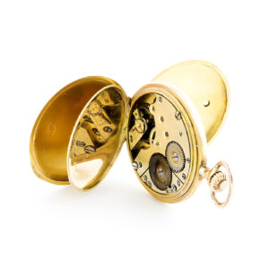 Reloj Suizo de Bolsiillo-Colgar, Saboneta, Remontoir. Finales Siglo XIX. Oro 18k.