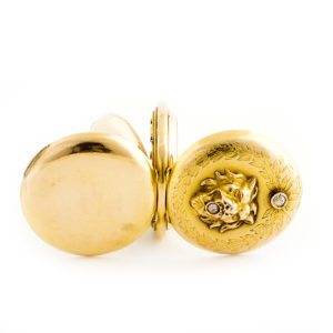 Reloj Suizo de Bolsiillo-Colgar, Saboneta, Remontoir. Finales Siglo XIX. Oro 18k.