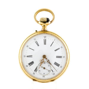 Reloj Suizo de Bolsillo, Lepine y Remontoir. Ca.1880-1890. Oro 18k.