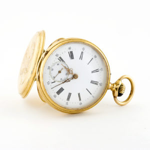 Reloj Suizo de Bolsillo, Lepine y Remontoir. Ca.1880-1890. Oro 18k.