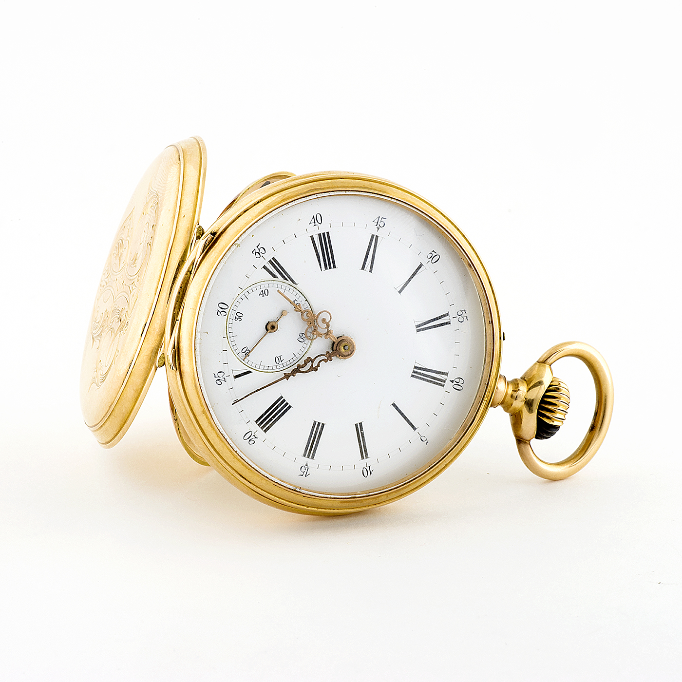 Reloj Suizo de Bolsillo, Lepine y Remontoir. Ca.1880-1890. Oro 18k.