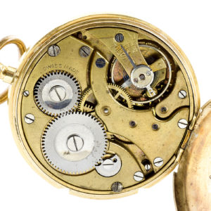 Reloj Suizo de Bolsillo, Lepine y Remontoir. Ca. 1900. Oro 18k.
