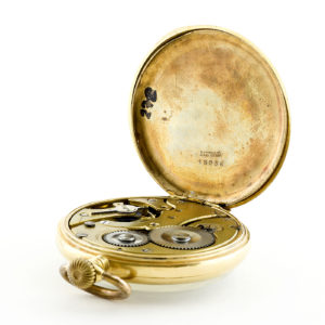 Reloj Suizo de Bolsillo, Lepine y Remontoir. Ca. 1900. Oro 18k.