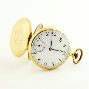 Reloj Suizo de Bolsillo, Lepine y Remontoir. Ca. 1900. Oro 18k.