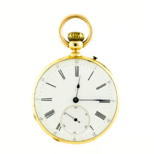 Reloj Suizo de Bolsillo, Lepine y Remontoir. Ca. ?. Oro 18k.