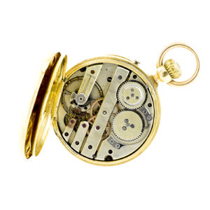 Reloj Suizo de Bolsillo, Lepine y Remontoir. Ca. ?. Oro 18k.