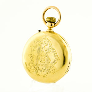 Reloj Suizo de Bolsillo, Lepine y Remontoir. Ca. ?. Oro 18k.