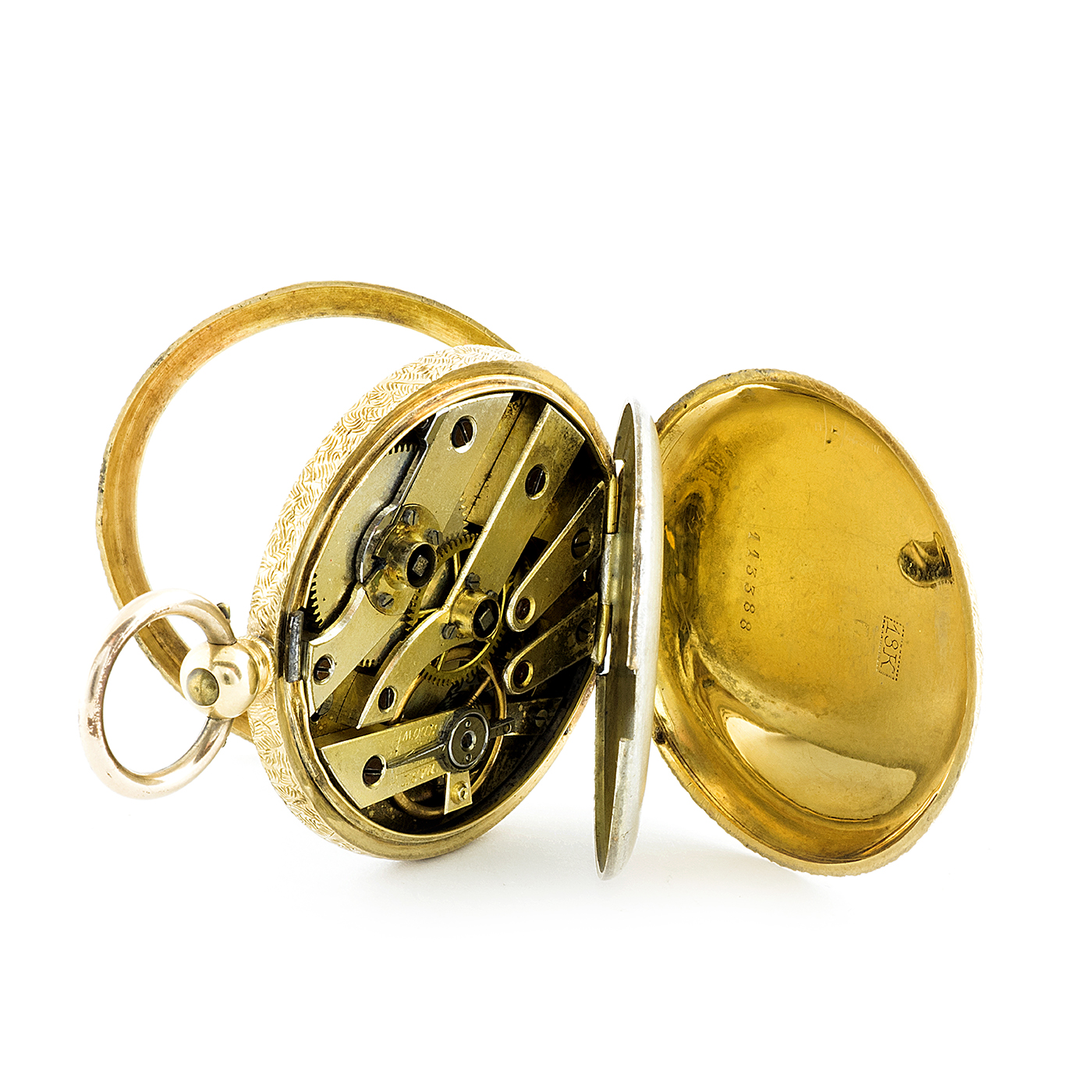 Reloj suizo de colgar para señora, lepine. Ca. Oro 18k. Reloj suizo de colgar para señora, lepine. Ca. Oro 18k.
