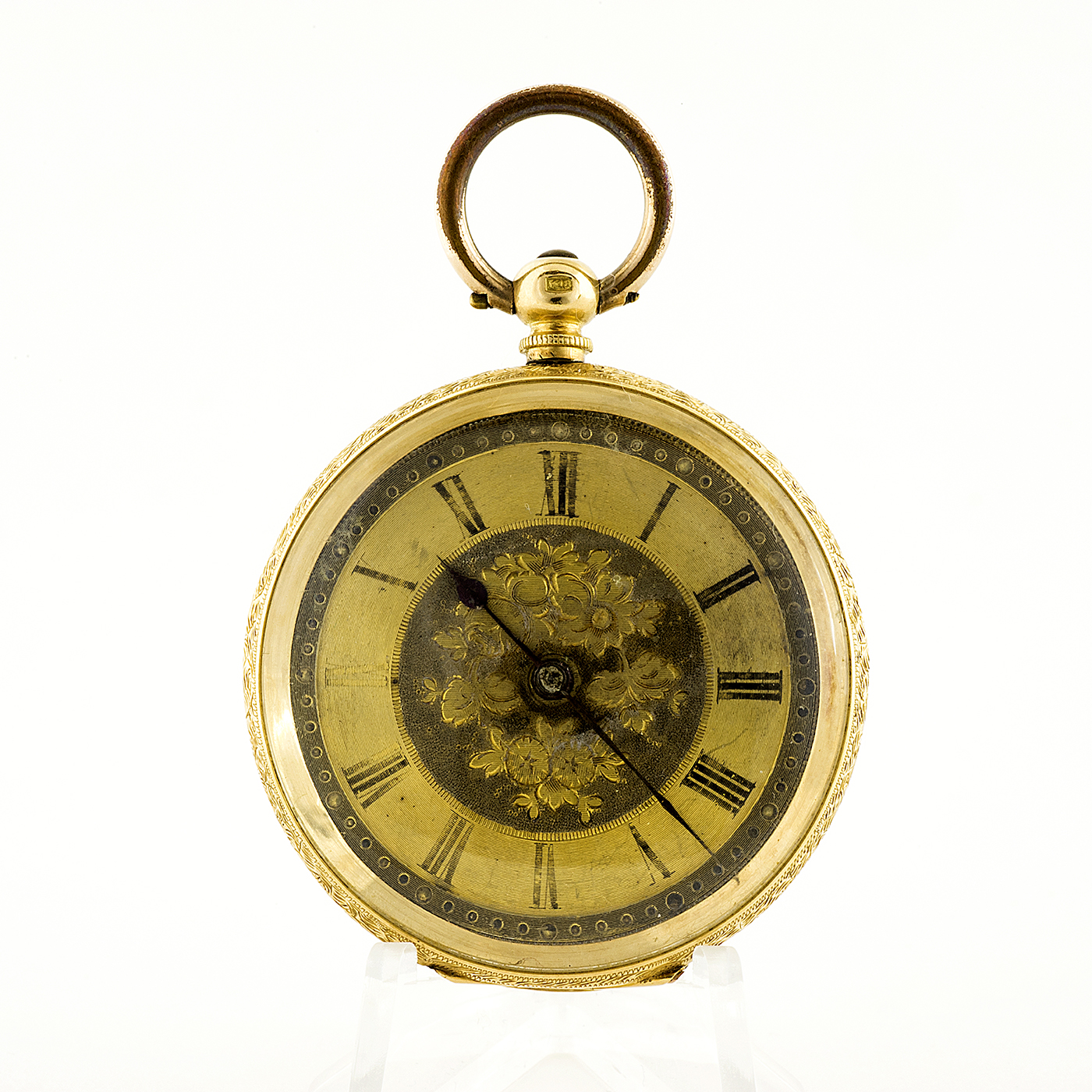 Reloj suizo de colgar para señora, lepine. Ca. Oro 18k.