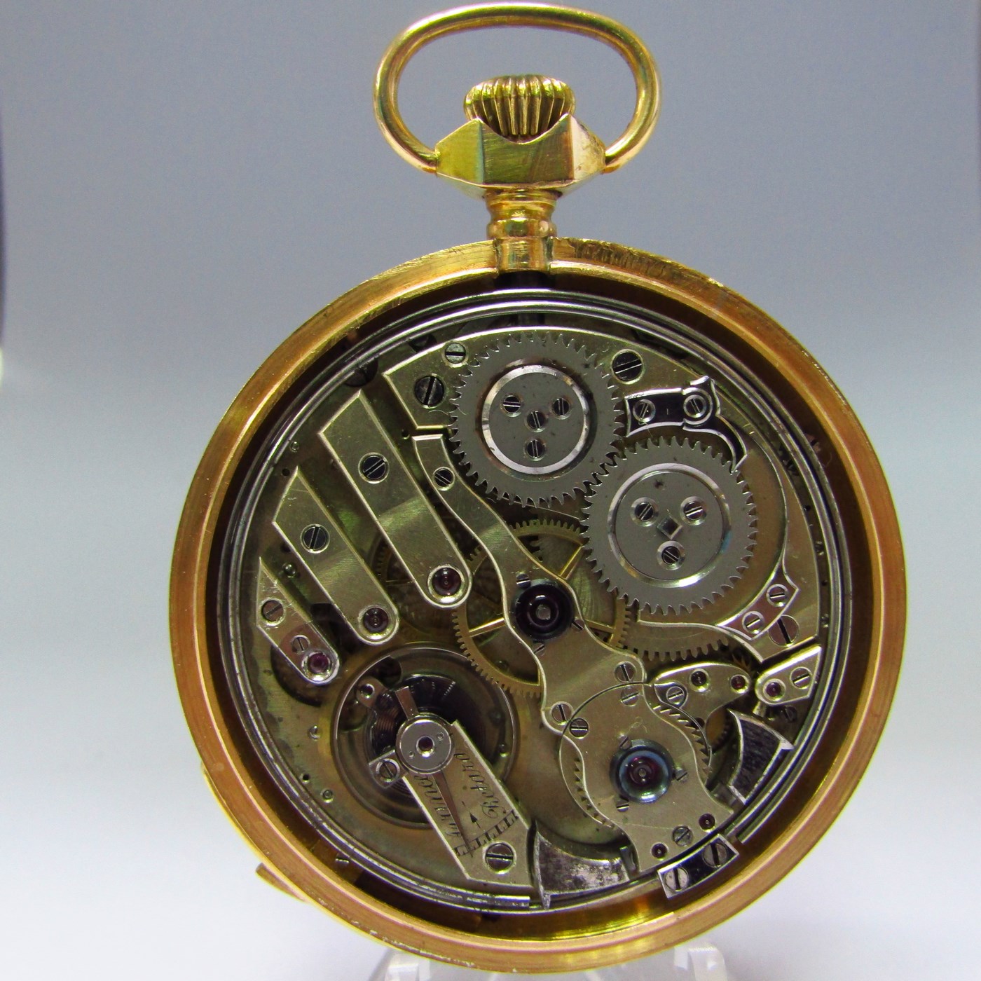 Reloj Suizo de Repetición de Horas y Cuartos, Lepine y Remontoir. Finales siglo XIX. Oro 18k. Reloj Suizo de Repetición de Horas y Cuartos, Lepine y Remontoir. Finales siglo XIX. Oro 18k.