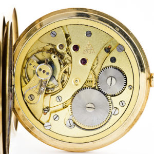 Reloj Suizo para Caballero, saboneta y remontoir. Ca.1900. Oro 14k.