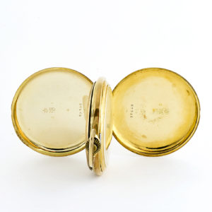 Reloj Suizo para Caballero, saboneta y remontoir. Ca.1900. Oro 14k.