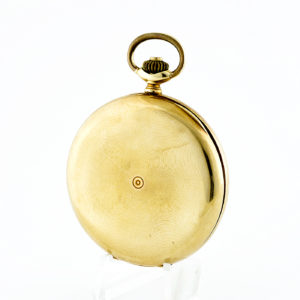 Reloj Suizo para Caballero, saboneta y remontoir. Ca.1900. Oro 14k.