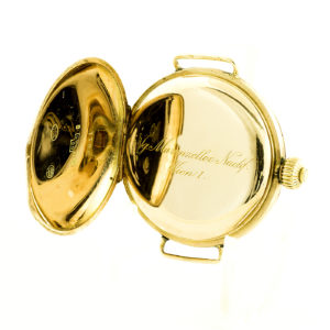 Sucesor de J.G. Marenzeller - reloj de bolsillo - colgar - pulsera - ½ saboneta. Ca. 1875. Oro 14k.