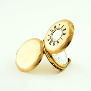 Sucesor de J.G. Marenzeller - reloj de bolsillo - colgar - pulsera - ½ saboneta. Ca. 1875. Oro 14k.