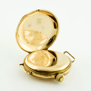 Sucesor de J.G. Marenzeller - reloj de bolsillo - colgar - pulsera - ½ saboneta. Ca. 1875. Oro 14k.