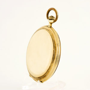 Tavannes Watch Co. reloj de bolsillo, saboneta y remontoir. Siglo XIX. Oro 14k.