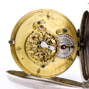 VAUCHER ET FRERES. (Baillie, pág. 325). Reloj de Bolsillo, lepine, Verge Fuseé (Catalino). Plata de Ley. Fleurier, Francia. Ca. 1800.