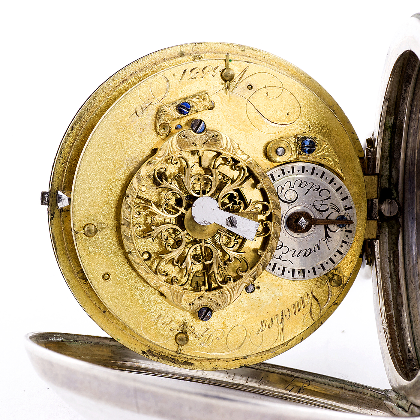 VAUCHER ET FRERES. (Baillie, pág. 325). Reloj de Bolsillo, lepine, Verge Fuseé (Catalino). Plata de Ley. Fleurier, Francia. Ca. 1800. VAUCHER ET FRERES. (Baillie, pág. 325). Reloj de Bolsillo, lepine, Verge Fuseé (Catalino). Plata de Ley. Fleurier, Francia. Ca. 1800.
