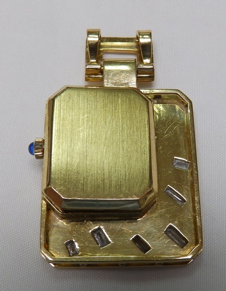 Certina. Kurth Fréres. reloj de colgar para mujer en oro y diamantes. Ca. 1960. Certina. Kurth Fréres. reloj de colgar para mujer en oro y diamantes. Ca. 1960.