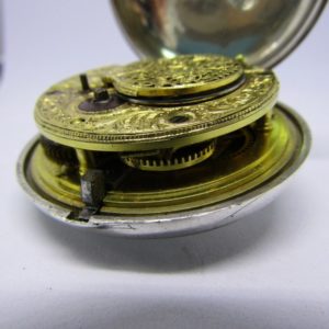 CHARLES WILLIAMS. Reloj de Bolsillo para caballero, Lepine, Verge Fusee (Catalino). Plata 925. Londres, 1828
