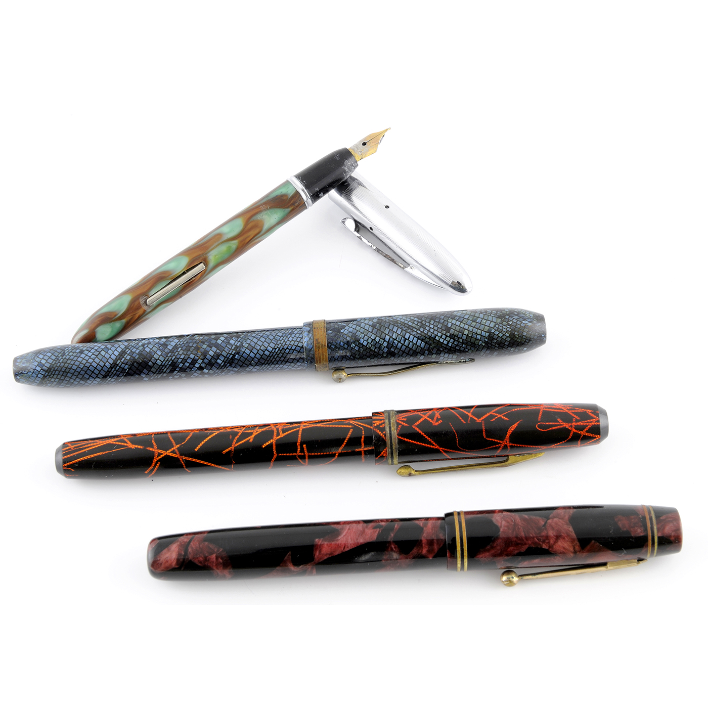 Conjunto de 12 plumas estilográficas antiguas. Marcas, RITZIE, NATIONAL, BLACKBIRD , PENPLAS, WATERMEN , PLATIGNUM , WEAREAVER, PLYMOUTH y DURIUM Conjunto de 12 plumas estilográficas antiguas. Marcas, RITZIE, NATIONAL, BLACKBIRD , PENPLAS, WATERMEN , PLATIGNUM , WEAREAVER, PLYMOUTH y DURIUM