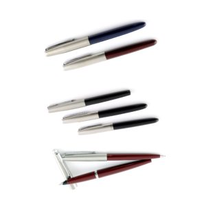 Conjunto de seis Plumas y un Lapicero de las marcas PARKER e INOXCROM. 