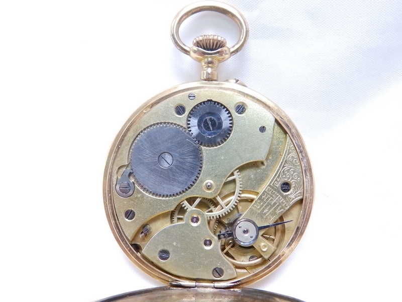 Fabricante Suizo - Reloj de Bolsillo, Lepine y Remontoir. Oro 18k. Finales s. XX. Fabricante Suizo - Reloj de Bolsillo, Lepine y Remontoir. Oro 18k. Finales s. XX.