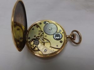 Fabricante Suizo - Reloj de Bolsillo, Lepine y Remontoir. Oro 18k. Finales s. XX.