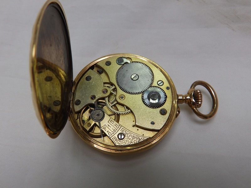Fabricante Suizo - Reloj de Bolsillo, Lepine y Remontoir. Oro 18k. Finales s. XX. Fabricante Suizo - Reloj de Bolsillo, Lepine y Remontoir. Oro 18k. Finales s. XX.