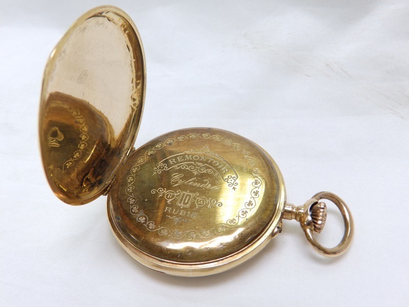 Fabricante Suizo - Reloj de Bolsillo, Lepine y Remontoir. Oro 18k. Finales s. XX. Fabricante Suizo - Reloj de Bolsillo, Lepine y Remontoir. Oro 18k. Finales s. XX.