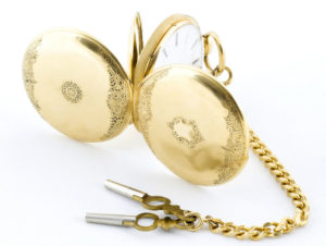 Henry Hofmann (Locle-Suiza). Reloj de Bolsillo para caballero, saboneta. Ca. 1880. Oro 18k.