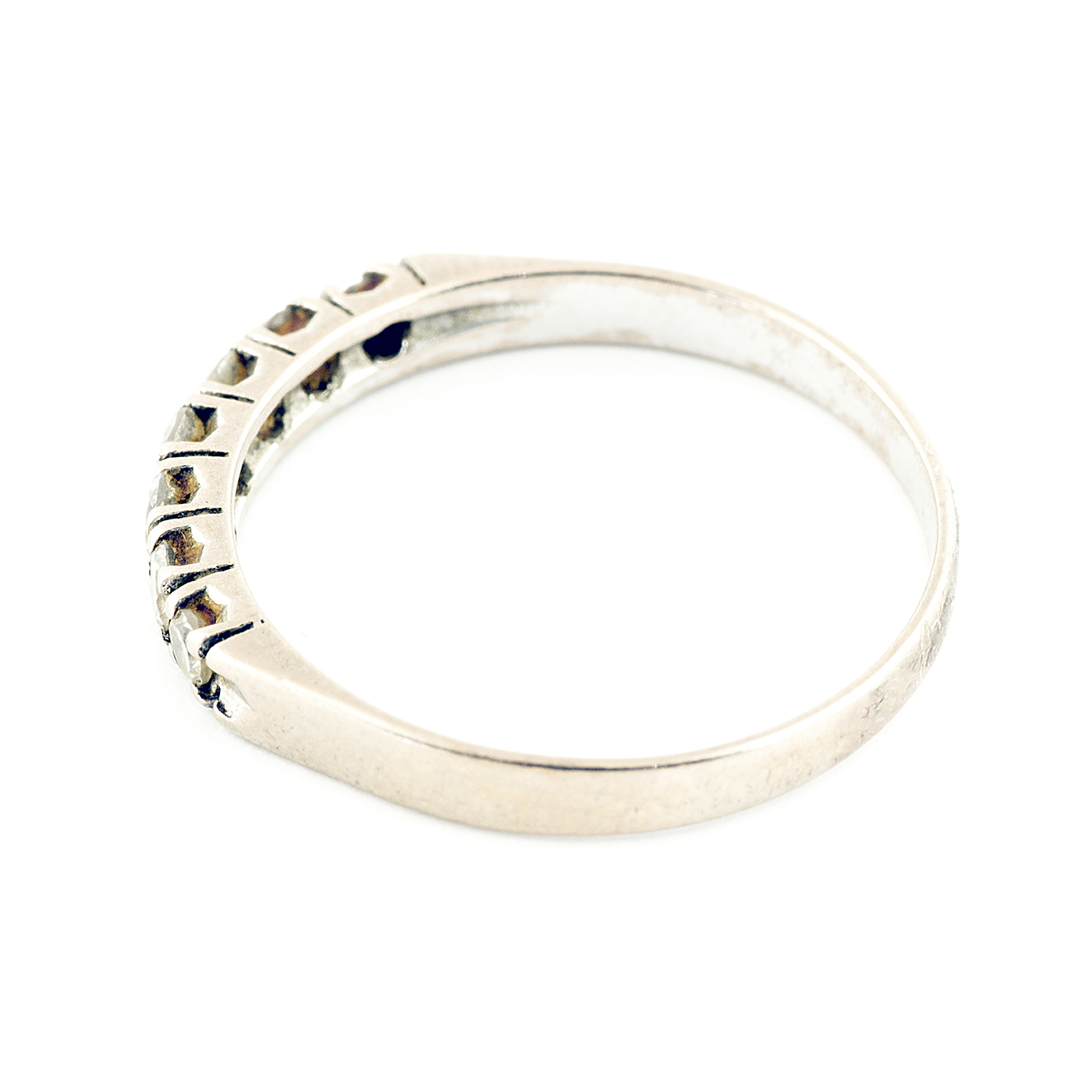 Heptillo en Oro Blanco de 18k, con Diamantes talla Brillante de 0,30 ct. total. (H-I/SI1-SI2). 1,50 gr. Heptillo en Oro Blanco de 18k, con Diamantes talla Brillante de 0,30 ct. total. (H-I/SI1-SI2). 1,50 gr.