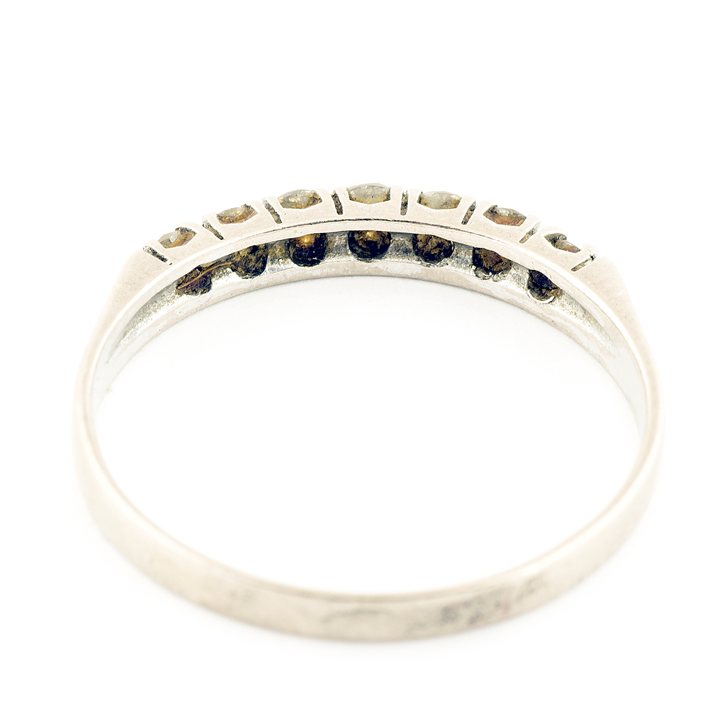 Heptillo en Oro Blanco de 18k, con Diamantes talla Brillante de 0,30 ct. total. (H-I/SI1-SI2). 1,50 gr. Heptillo en Oro Blanco de 18k, con Diamantes talla Brillante de 0,30 ct. total. (H-I/SI1-SI2). 1,50 gr.