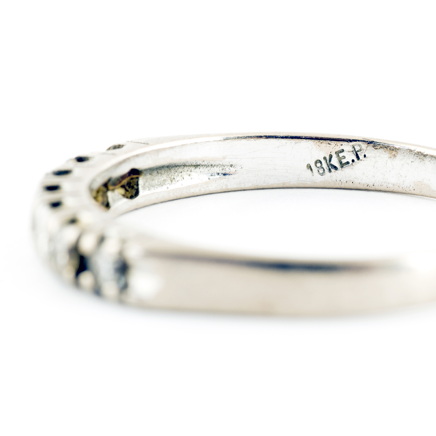 Heptillo en Oro Blanco de 18k, con Diamantes talla Brillante de 0,30 ct. total. (H-I/SI1-SI2). 1,50 gr. Heptillo en Oro Blanco de 18k, con Diamantes talla Brillante de 0,30 ct. total. (H-I/SI1-SI2). 1,50 gr.