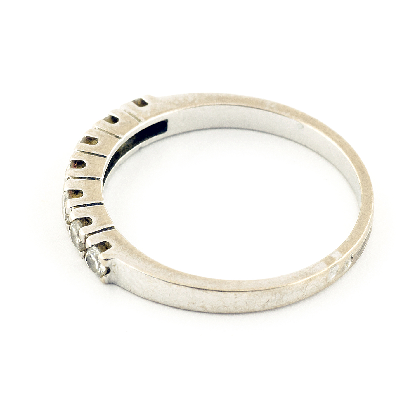 Heptillo en Platino, con Diamantes talla Brillante de 0,35 ct. total. (H-I/VS1-VS2). 2,20 gr. Heptillo en Platino, con Diamantes talla Brillante de 0,35 ct. total. (H-I/VS1-VS2). 2,20 gr.