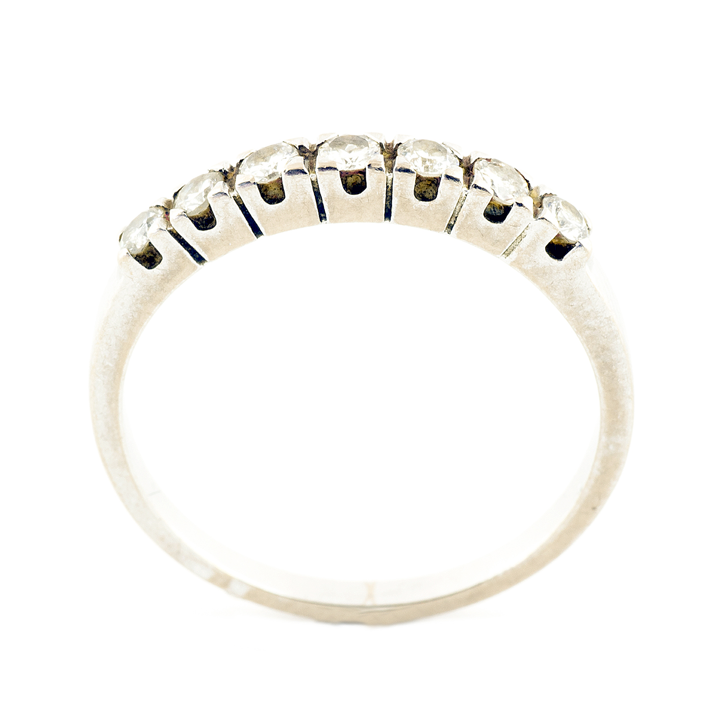 Heptillo en Platino, con Diamantes talla Brillante de 0,35 ct. total. (H-I/VS1-VS2). 2,20 gr. Heptillo en Platino, con Diamantes talla Brillante de 0,35 ct. total. (H-I/VS1-VS2). 2,20 gr.