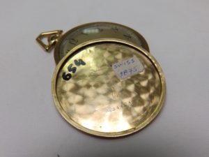 Longines. Reloj de bolsillo, lepine y remontoir. Ca. 1875. Oro 18k.