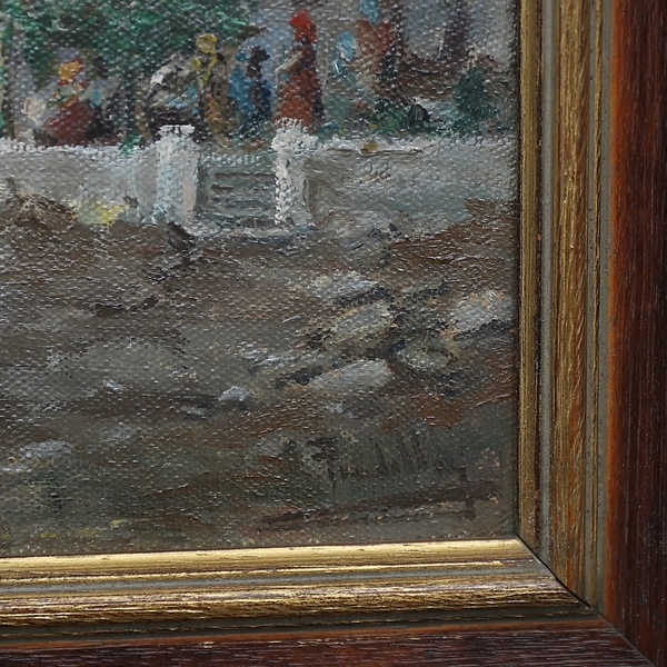 Miguel Pradilla González. Óleo sobre Lienzo pegado a cartón. "Vista Rural". Miguel Pradilla González. Óleo sobre Lienzo pegado a cartón. "Vista Rural".