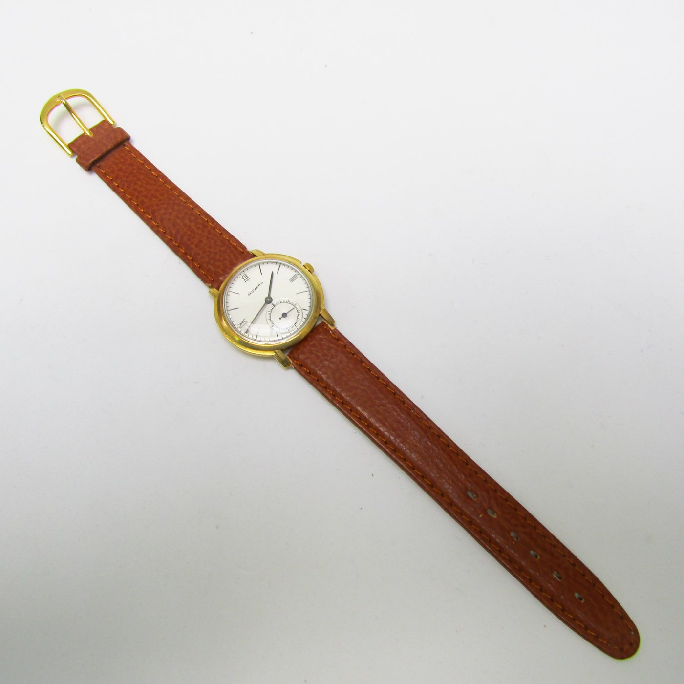 MOVADO. Reloj de pulsera unisex. Oro 18k. Ca. 1950-1960. MOVADO. Reloj de pulsera unisex. Oro 18k. Ca. 1950-1960.