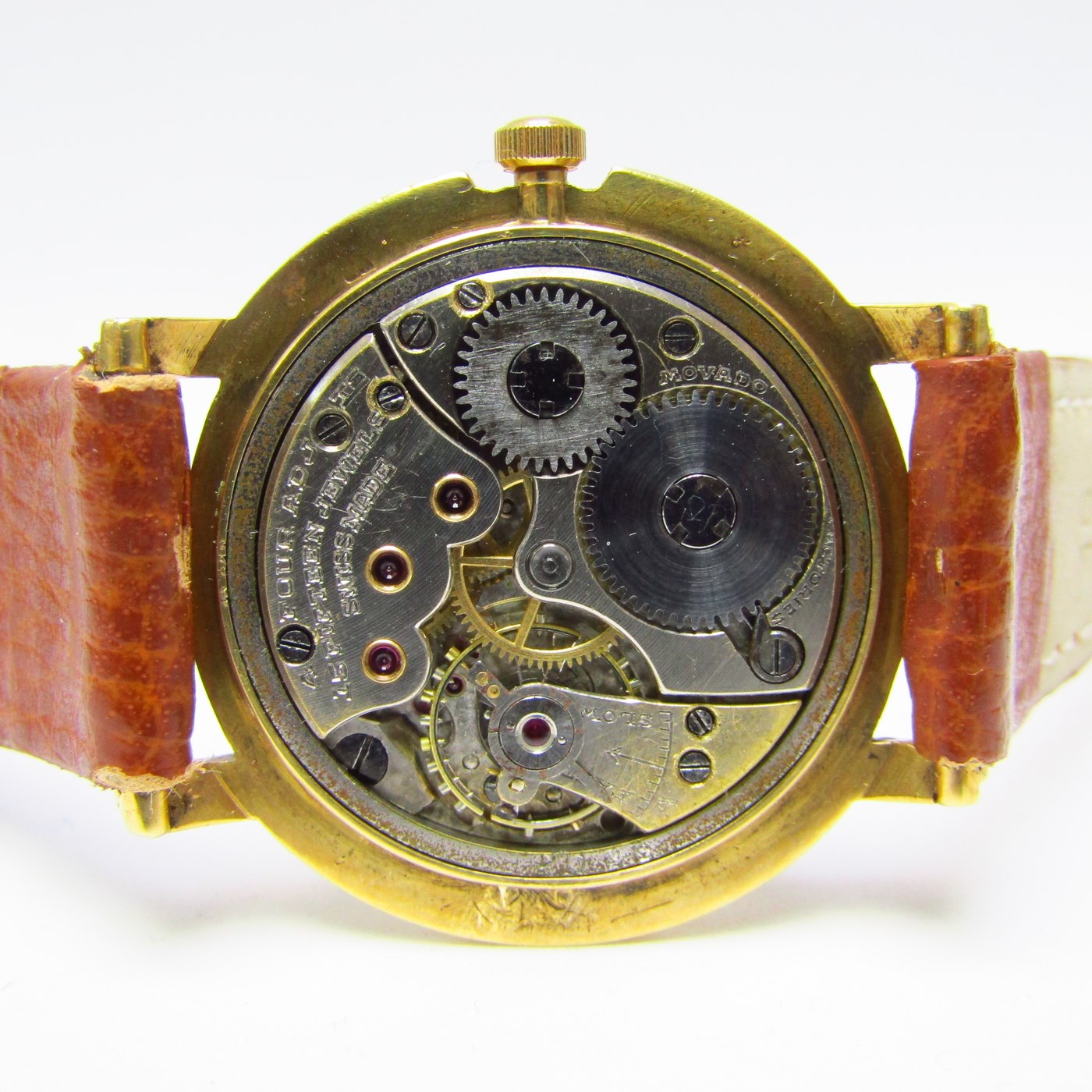 MOVADO. Reloj de pulsera unisex. Oro 18k. Ca. 1950-1960. MOVADO. Reloj de pulsera unisex. Oro 18k. Ca. 1950-1960.