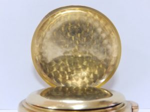 Reloj Cronógrafo de Bolsillo Repetición Horas y Cuartos - 1904. Oro 18k.