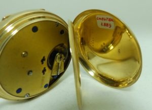 Reloj de bolsillo de caballero (Del DOCTOR), Lepine y Remontoir. Año, 1889. Oro 18k.