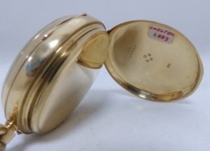 Reloj de bolsillo de caballero (Del DOCTOR), Lepine y Remontoir. Año, 1889. Oro 18k.