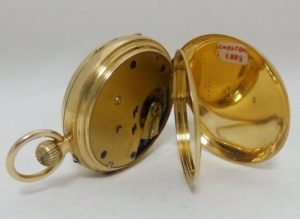 Reloj de bolsillo de caballero (Del DOCTOR), Lepine y Remontoir. Año, 1889. Oro 18k.