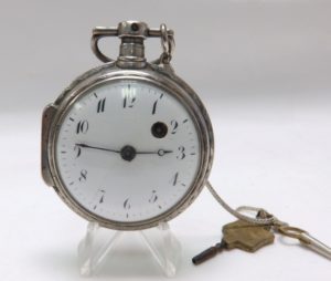Reloj de Bolsillo Francés, Verge Fuseé, para caballero. Ca. 1820.