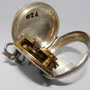 Reloj de bolsillo para caballero, lepine, verge Fuseé (catalino). Plata. Francia. Ca. 1800