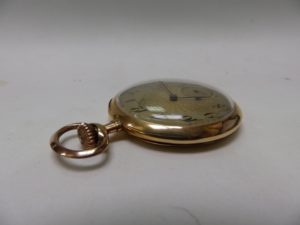 Reloj de Bolsillo para caballero, lepine y remontoir. Fabricante Suizo. Oro 18k. Ca. 1880.