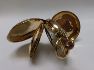 Reloj de Bolsillo para Caballero, Saboneta y Remontoir. Oro 18k. Ca. 1875